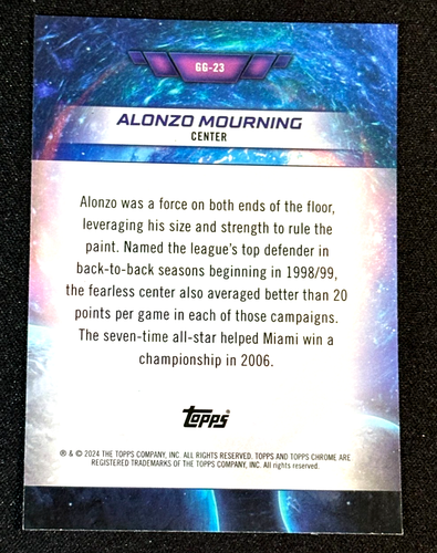 2024 TOPPS CHROME COSMIC BASKETBALL ALONZO LUTTO GG-23 GALAXY GRANDI - Foto 2 di 2