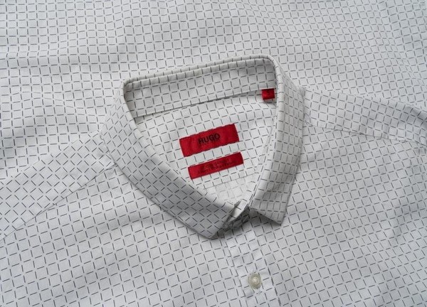Men Hugo Boss Shirt White Cotton 36 / S / 44 #30RH