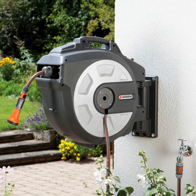 GARDENA 25m Automatisches WandSchlauchbox (802320) günstig kaufen eBay