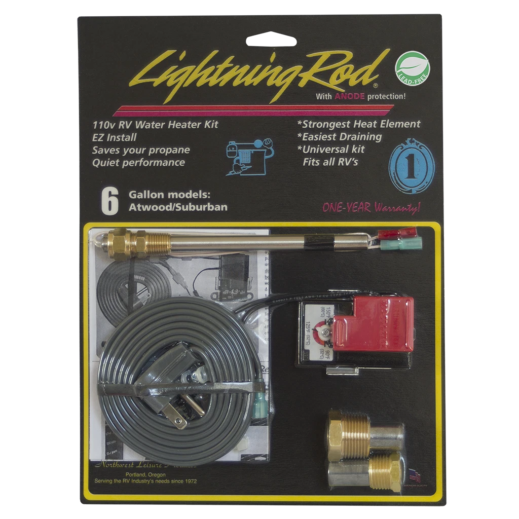 Electric RV Water Heater Conversion Kit LIGHTNING ROD 6 gallon Suburban/  Atwood 704738000041 | eBay