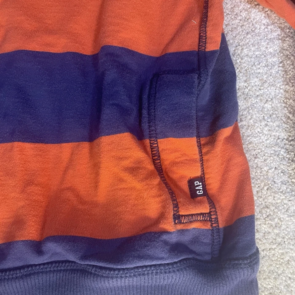 GAP Kids Boys Henley High Neck Henley Pockets 100% Cotton Sweater Medium (8) - Image 2 of 4