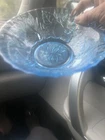 3 Blue Depression Glass Bowls