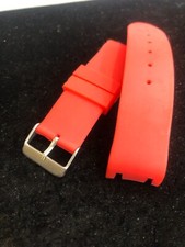 24mm red rubber band ,fits joe rodeo master watch