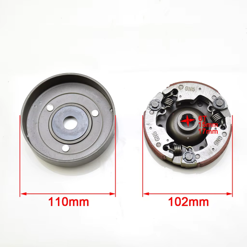 Frizione automatica ATV 50cc-110cc con coperchio 17mm Gruppo