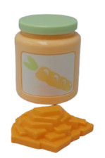 Play Food Vintage Baby Food Carrots