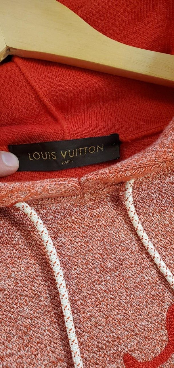 Louis Vuitton men/women Red hoodie XXL sweater w/Louis Vuitton Logo $3,390