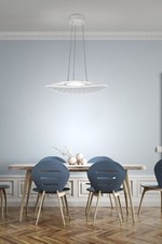Produktbild - FABAS LUCE LED Pendel Leuchte Hänge Lampe Vela 3625-45-102 weiß Acryl dimmbar