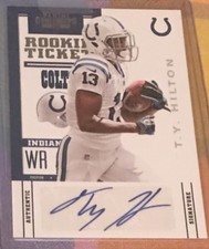 2012 Panini Contenders T. Y Hilton Rookie Ticket Auto SP /260