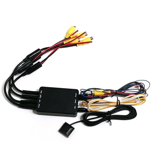 Sistema de visión panorámica de 360° de 4 vías para automóvil DVR grabación kit de cámara de estacionamiento- - Imagen 23 de 24