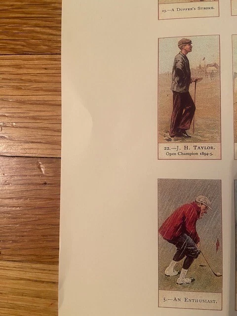 PÓSTER DE GOLF GLENLIVET DE COLECCIÓN COLECCIÓN DE GOLFISTAS TARJETAS DE TABACO Foto 3 de 4