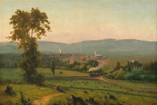 George Inness - The Lackawanna Valley Giclee Fine Art Print on Canvas Wall 36"