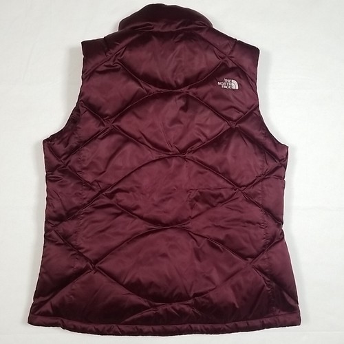 The North Face Quilted Puffer Down Insulated Vest 550 Women’s size XL Burgundy - Picture 4 of 9