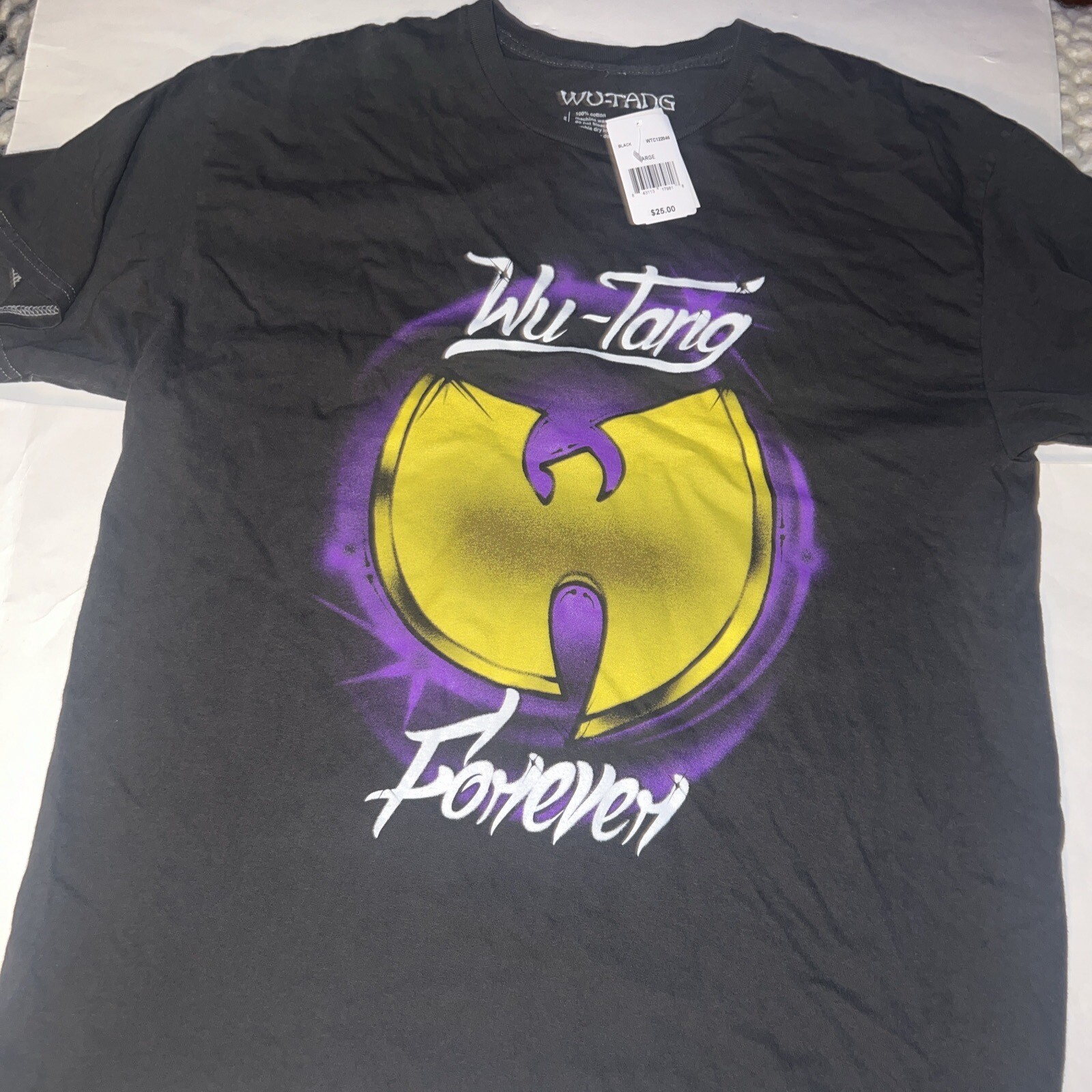 NWT Wu-Tang Forever Grey Mens T-Shirt Size M Method Man Ghostface RZA GFK