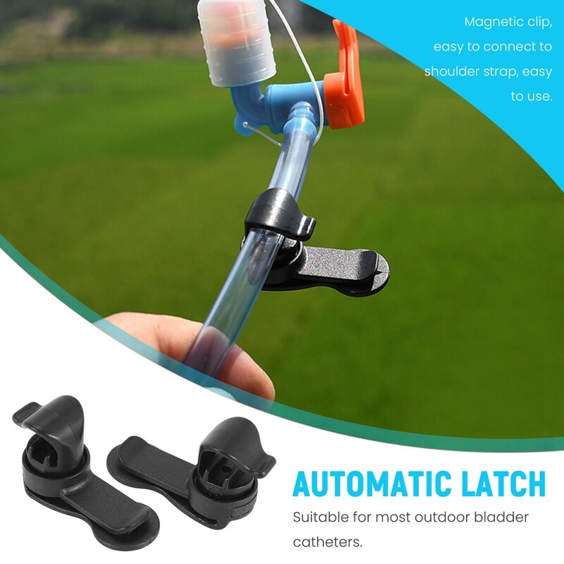 5Pack Hydration Bladder Hose Holder Water Bag Tube Clip