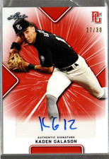2021 Leaf Perfect Game Showcase Orange #BAKG1 Kaden Galason Auto /30