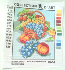 DMC Collection D' Art 25x30 100% Cotton Canvas / 18 x 22 Design KA54 Made in EU