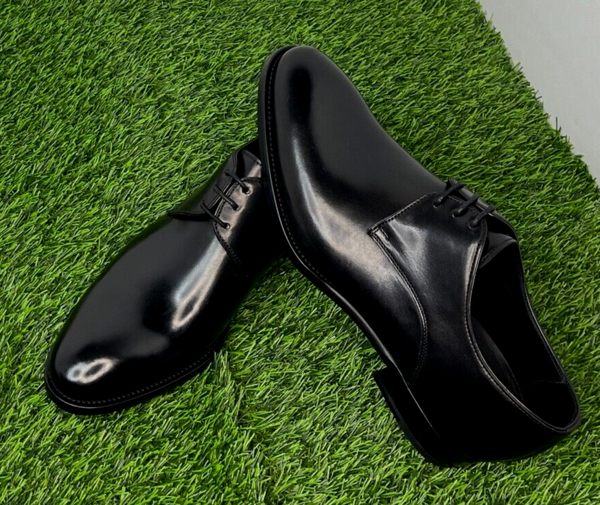 SAOLA Paul Evans derby uomo nero taglia US7 UK6 stringato made in Italy