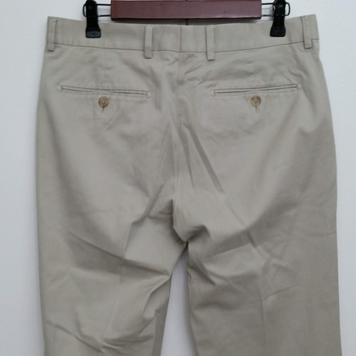 Express Mens Producer Pants 32x30 Khaki Chino Brown Cotton Blend Flat Front - Picture 5 of 7