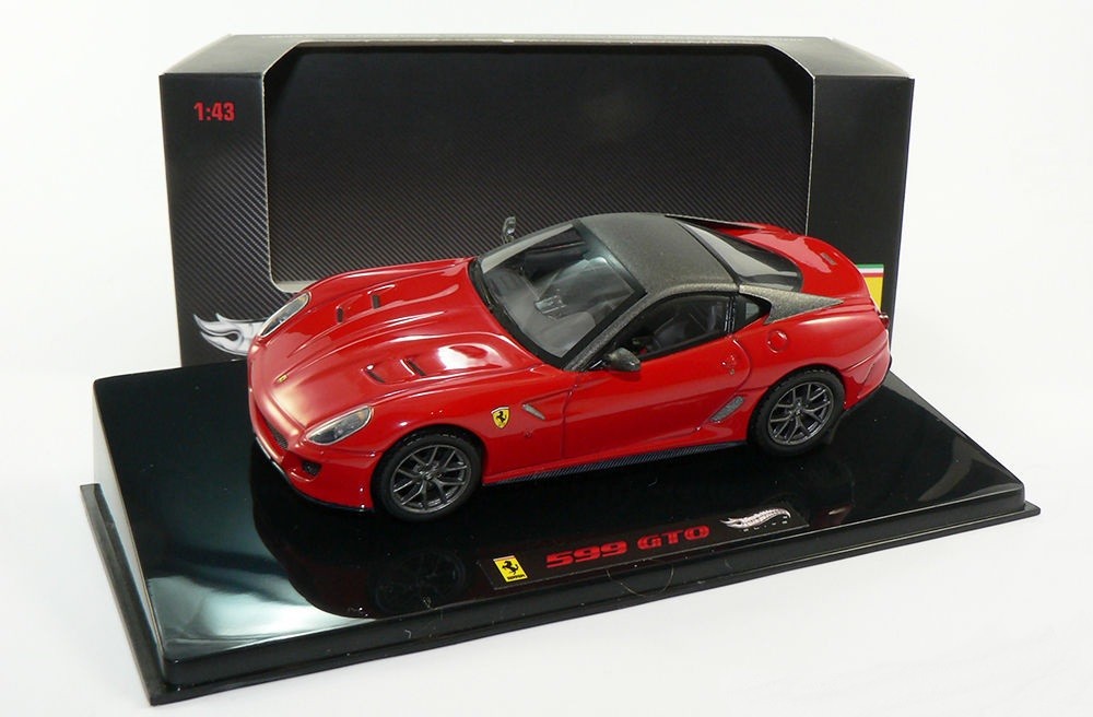 ミニカー Hot Wheels Ferrari 599 GTO 1:43 FERRARI 599 GTO Rouge