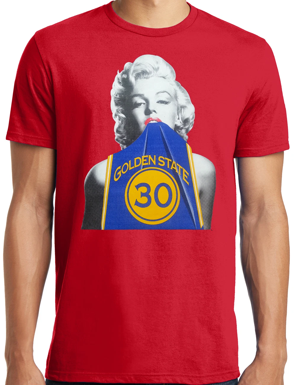 Marilyn Monroe T-Shirt in Steph Curry Warriors Jersey