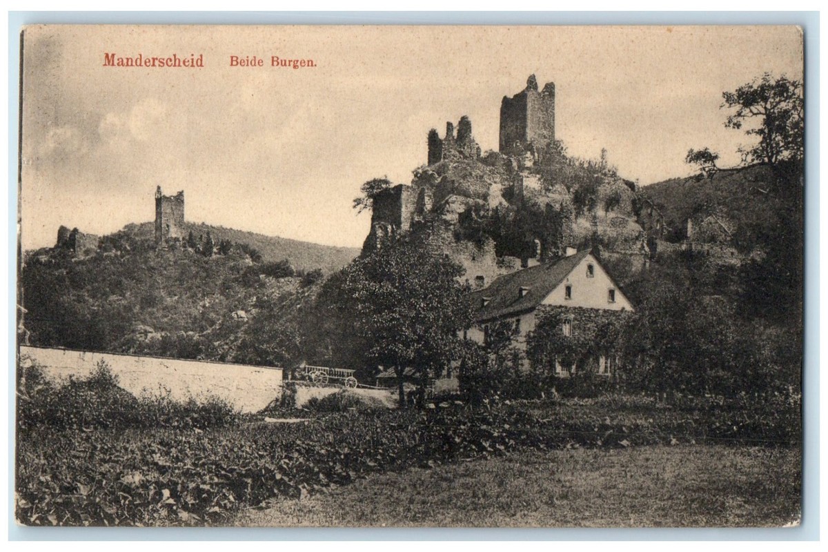 【希少】 2G ／ N.42 HildundK c1910 Both Burgen Manderscheid Rhineland-Palatinate Germany
