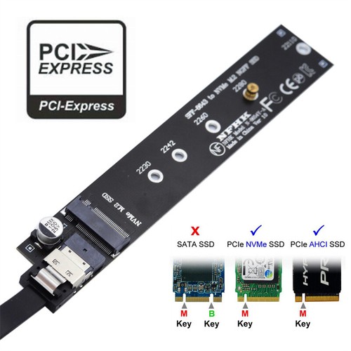 Chenyang NGFF M-Key NVME Male to Female Extension Cable with SFF-8654 Connector - Picture 5 of 9