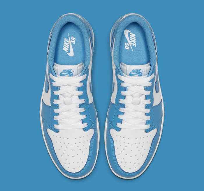 ビンテージ加工済 air jordan 1 low sb UNC US9.5 Jordan 1 Low SB UNC Men's - CJ7891-401 - US