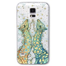 Custodia protettiva scarabocchio Samsung Galaxy S5 cover case fantasia slim bumper #492