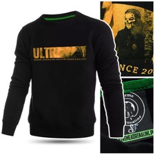 Sweatshirt Pullover Jumper Hooligans Ultras Fans Pyro Casual Fanatics Schwarz