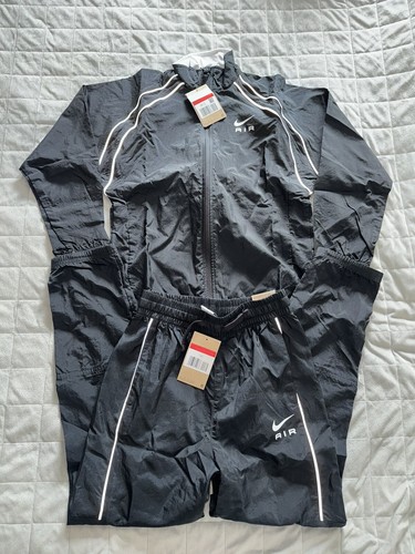 Nike Air Youth Tracksuit Black DQ9043-010 Large 147-158cm New With Tags - Picture 4 of 10