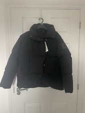 Adidas Womens Big Baffle Down Jacket M (12/14) Black HN9934