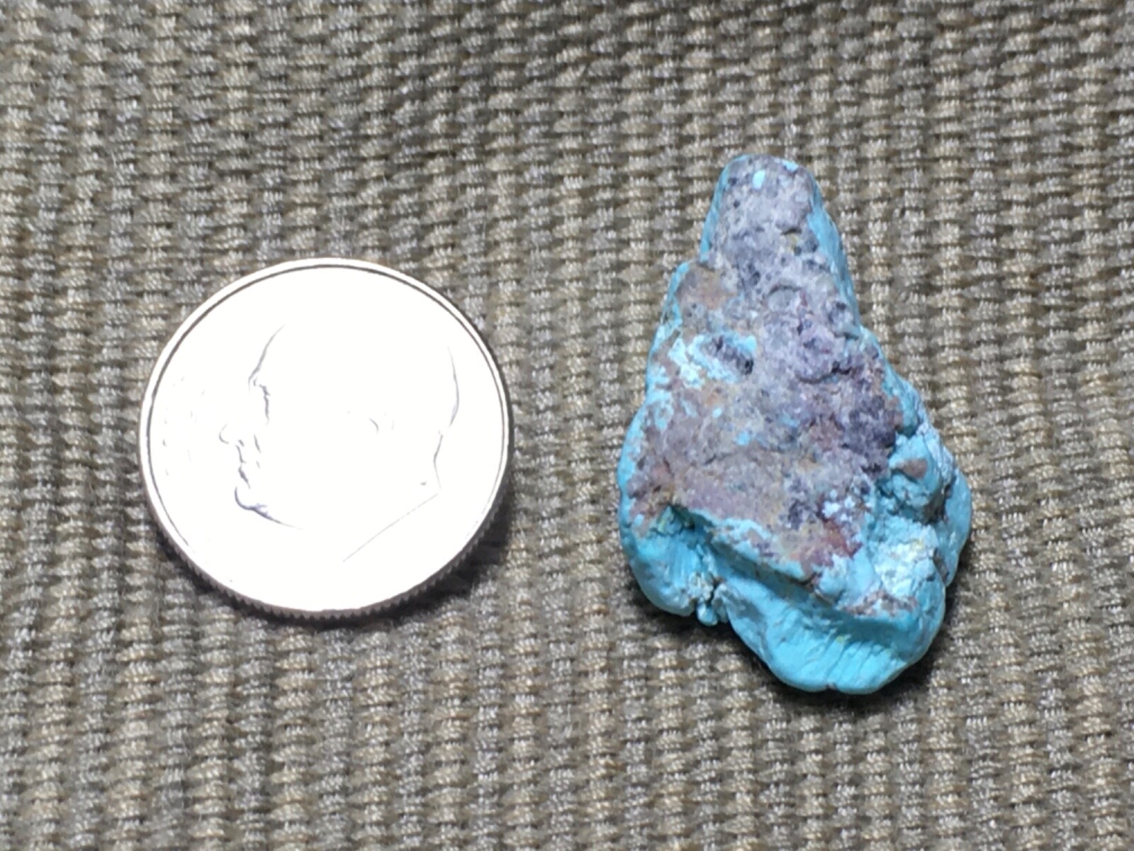 X 9 Vintage USA Arizona Morenci Mine Turquoise Rough Natural, hard