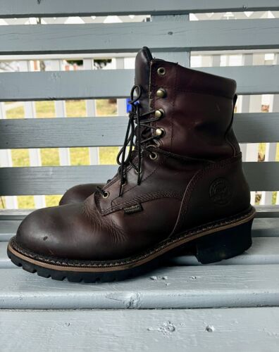 Red Wing Irish Setter 83809 Brown Leather Mens Logger Work Boots Size 12EE 400 G - Picture 3 of 9
