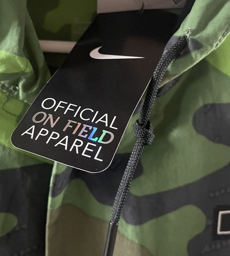 Nike Michigan State Spartans MSU Camo ON-FIELD Jacket DQ2237-328 Mens Sz Medium - Picture 8 of 8