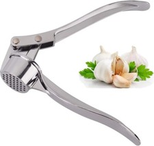 STAINLESS STEEL GARLIC CRUSHER SQUEEZER PRESS MASHER MINCER KITCHEN MANUAL TOOL