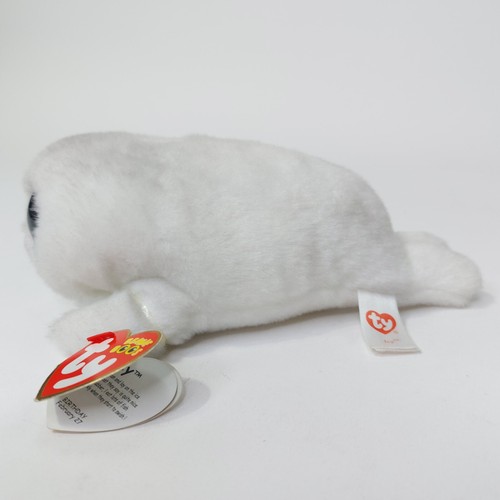 TY Beanie Boos ICY die weiße Robbe (6 Zoll klein) Stofftier Plüschtier mit Etikett - Bild 3 von 5
