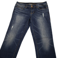 American Rag Cie Women's Jeans 30" Waist 7S 5- Pocket Blue Distressed Pants