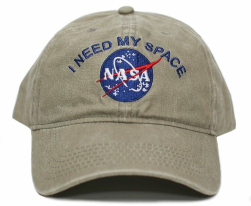NASA Necesito mi espacio divertido papá sombrero pigmento teñido tapa de alta calidad - Imagen 26 de 31
