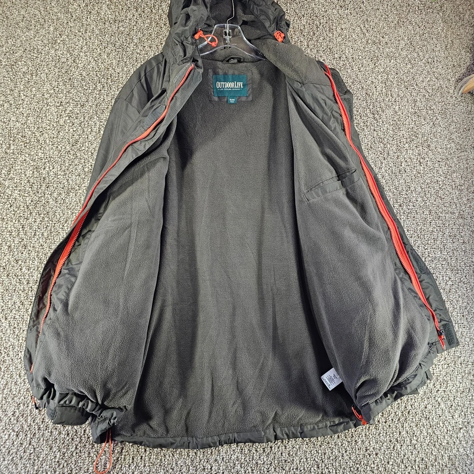 Outdoor Life jacket Mens 2XL Full Zip Fleece Lining Hooded - Image 4 of 4