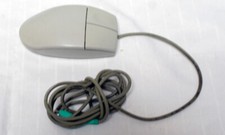 Vintage Generic 2 Button PS/2 Mouse model M-S34 TESTED WORKS