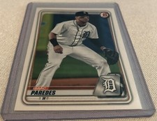2020 Bowman Baseball Prospects Isaac Paredes Detroit Tigers base card #BP-120