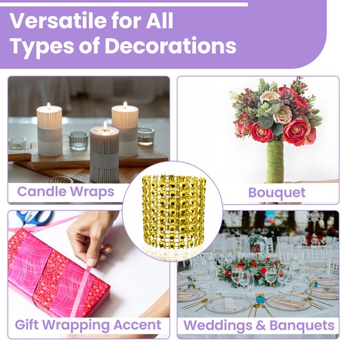 Servilleteros Anillos de Diamante Envoltura Elástica Servilleta Soporte Boda Cena Mesa Decoración - Imagen 45 de 46