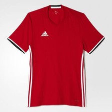 Adidas Condivo 16 Red Jersey Youth Soccer Training Short Sleeve Tee NEW