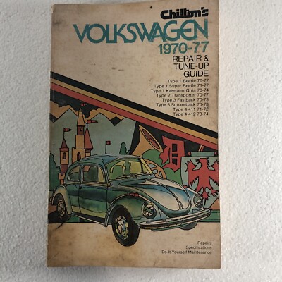 Chilton Auto Service Manual Volkswagen 1970 -77 Repair And Tune-up Guide 6619