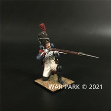 MINIATURAS PARQUE DE GUERRA NAPOLEÓNICO FRANCÉS NP009 GRANADERO DE LA VIEJA GUARDIA ARRODILLADO DISPARANDO