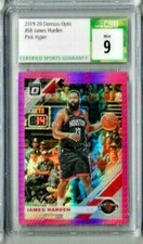 2019-20 Donruss Optic James Harden Pink Hyper  CSG 9