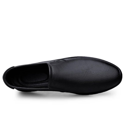Zapatos planos informales de cuero para hombre al aire libre transpirables suaves mocasines zapatos mocasines - Imagen 7 de 27