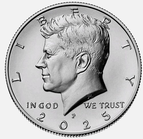 Medio dólar 2025 P D Kennedy JFK - JUEGO DE DOS (2) MONEDAS - 50 centavos - Imagen 2 de 4