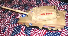 Vintage 1993 Toy State Industrial US Army Tank w/ Sounds Lights  Movement RARE