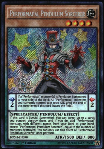 Yu-Gi-Oh! - Performapal Pendulum Sorcerer 2016 BOSH-EN090 SR 1st Edition